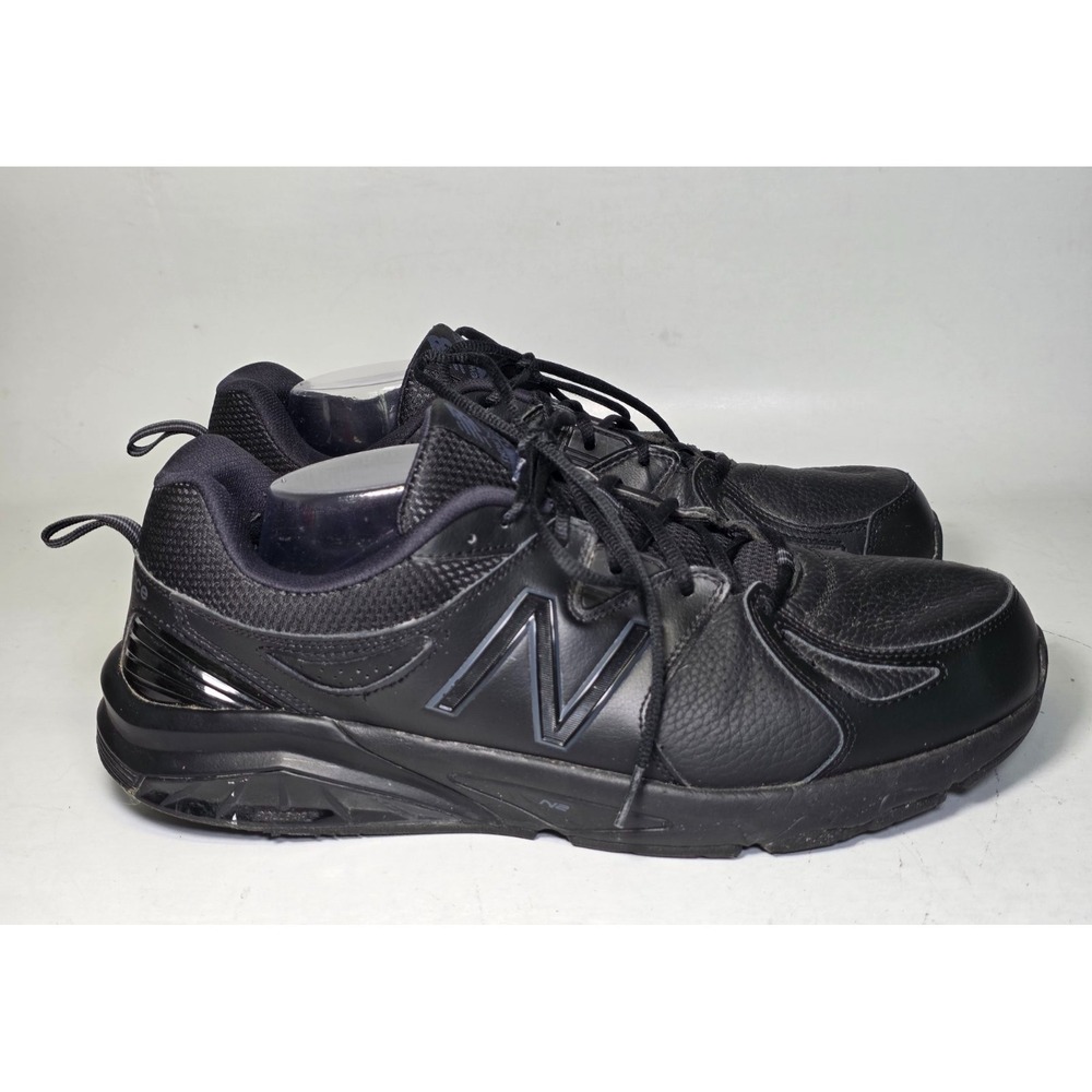 New Balance 857 V3 Sneakers Men's Size 14 4E Black Leather Extra Wide Shoes